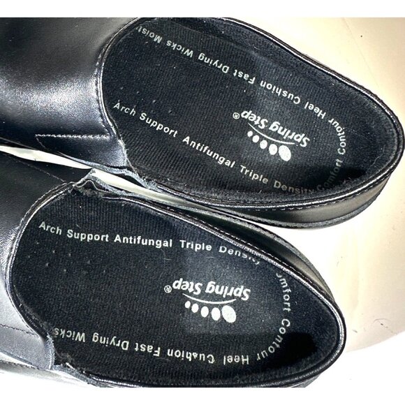 Spring Step Womens Black Slip-On Shoes 8M Upper Arch Support Triple Density - Picture 11 of 15